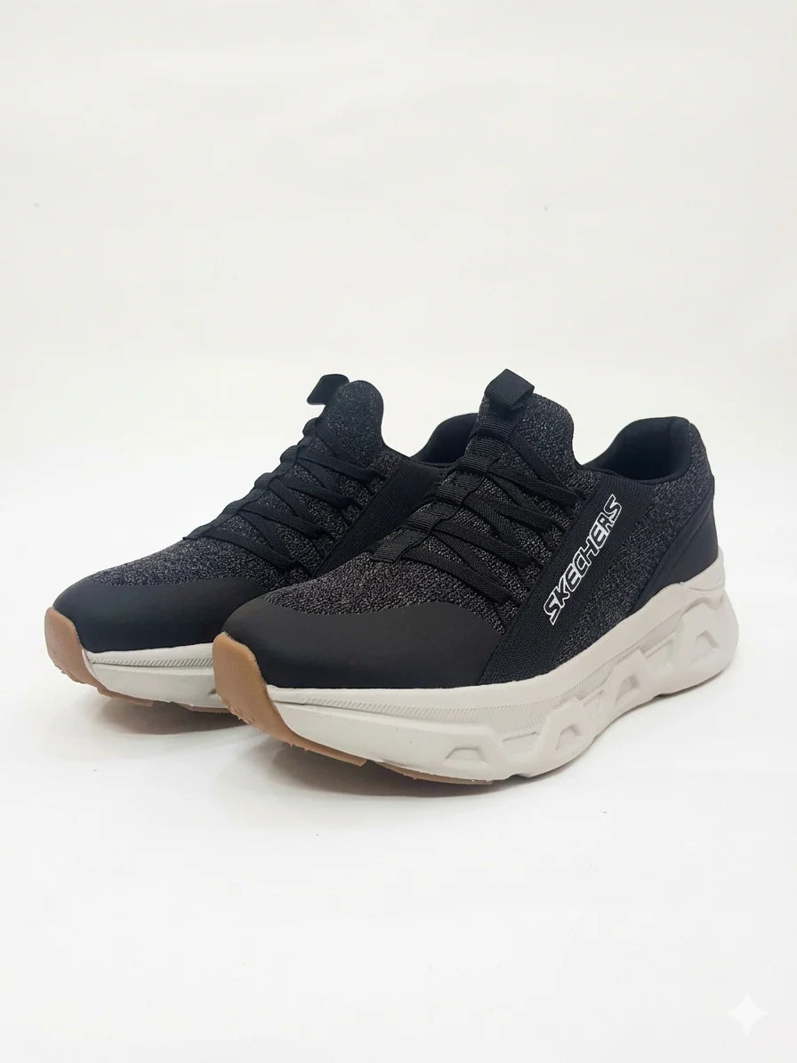 D LUX WALKKER AND SKECHERS BLACK