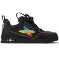 Louis Vuitton LV Skate Sneaker Black Rainbow Monogram Flower