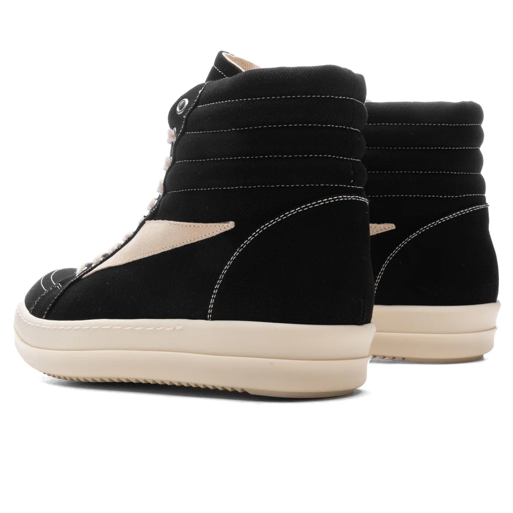 Scarpe in Denim Vintage High Sneakers Black Milk