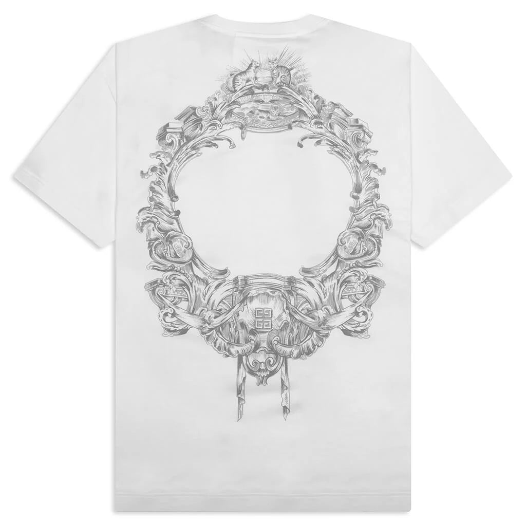 Baroque Print S S T Shirt White