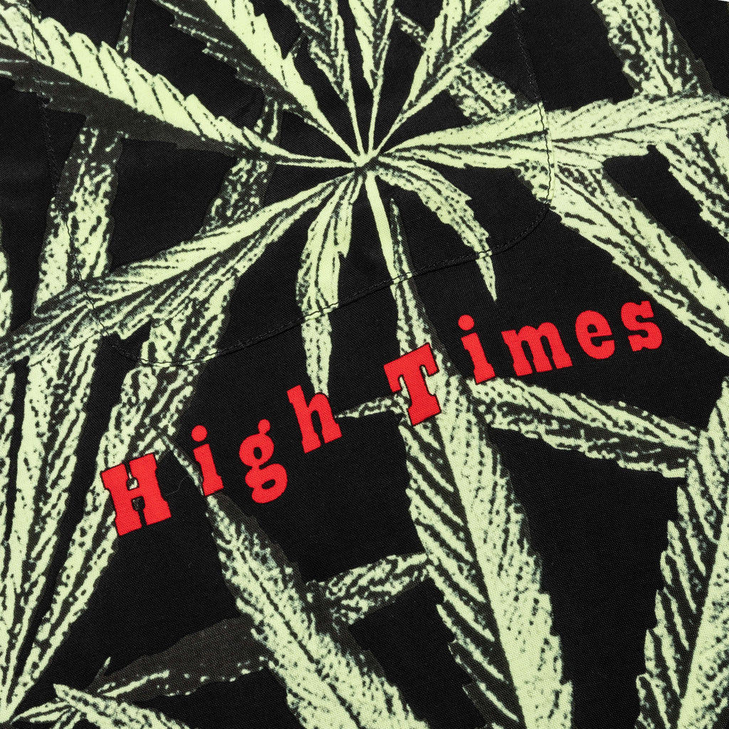 High Times S S Hawaiian Shirt Type 1 Black