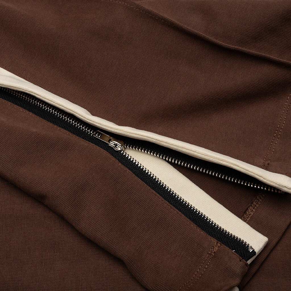 Heavy Cotton Track Pant Brown