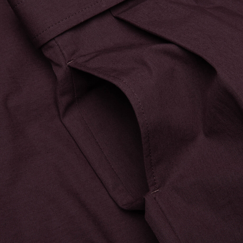 Preaches Poplin MW Pants Dark Purple