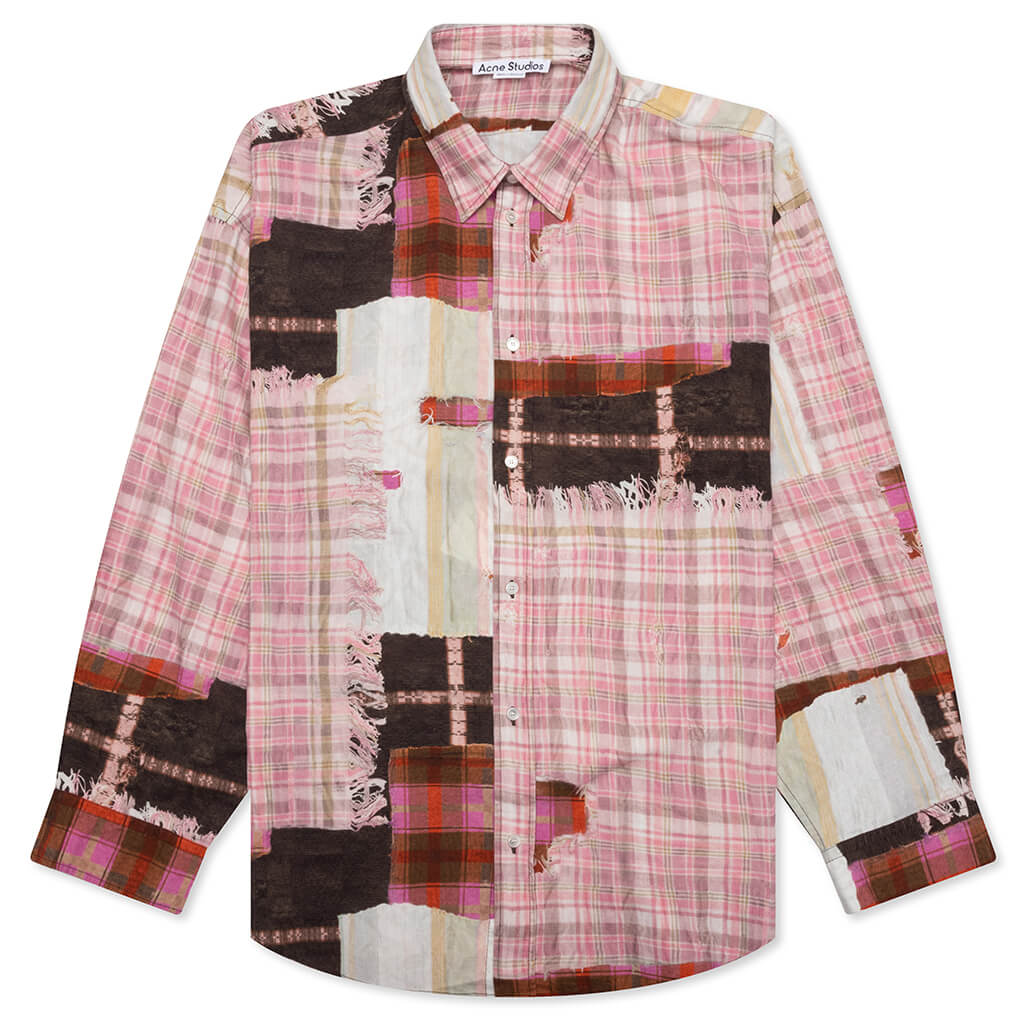 Patchwork Flannel Pink Multi