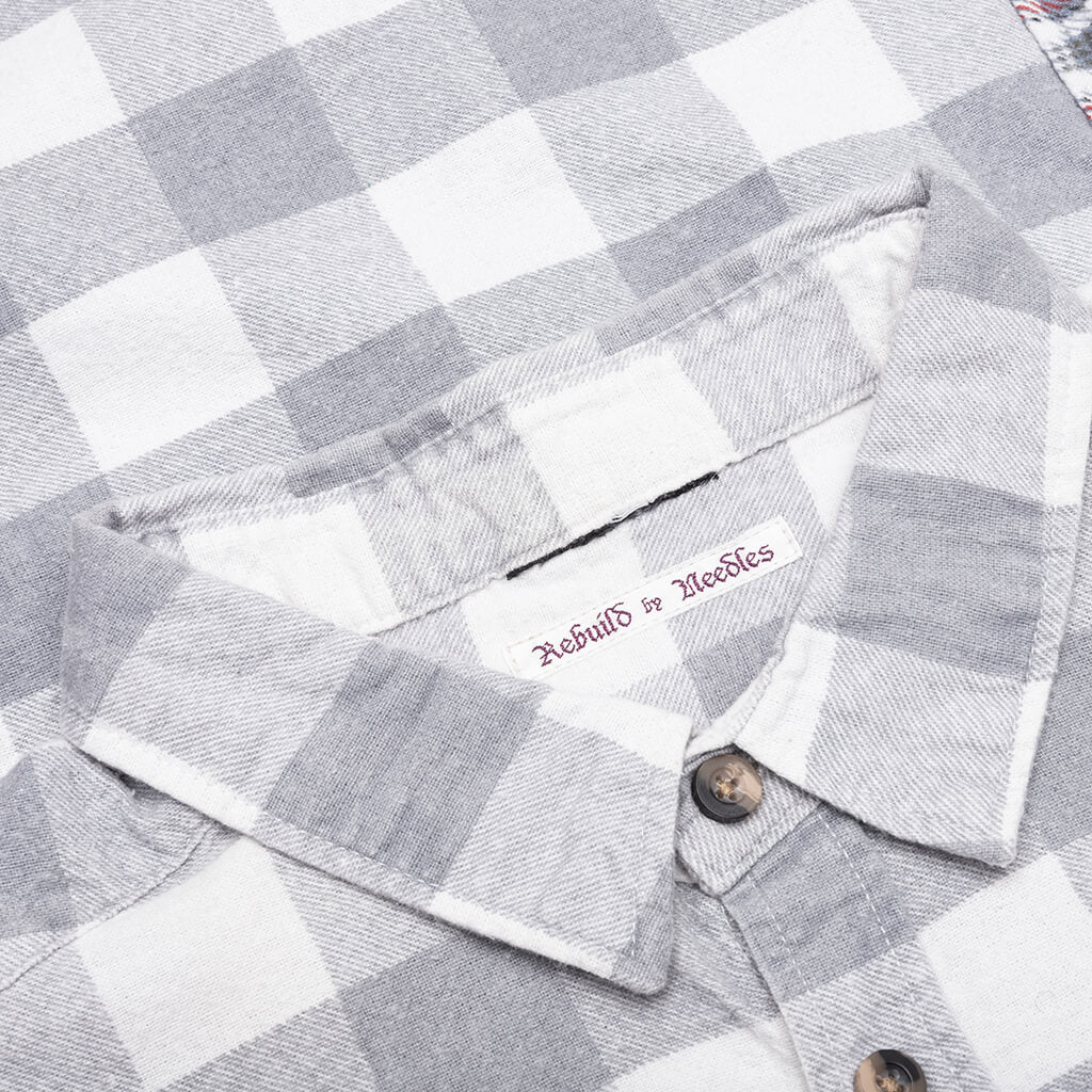7 Cuts Wide Flannel Shirt Assorted