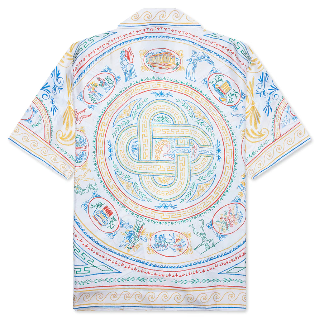 Short Sleeve Cuban Collar Shirt Crayon Vase