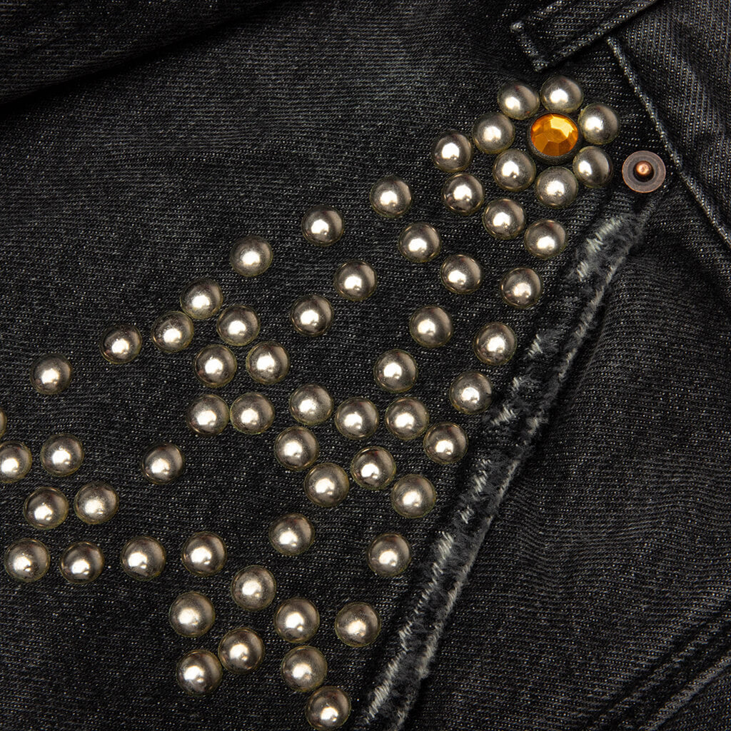 Busted Double Knee Jean Black