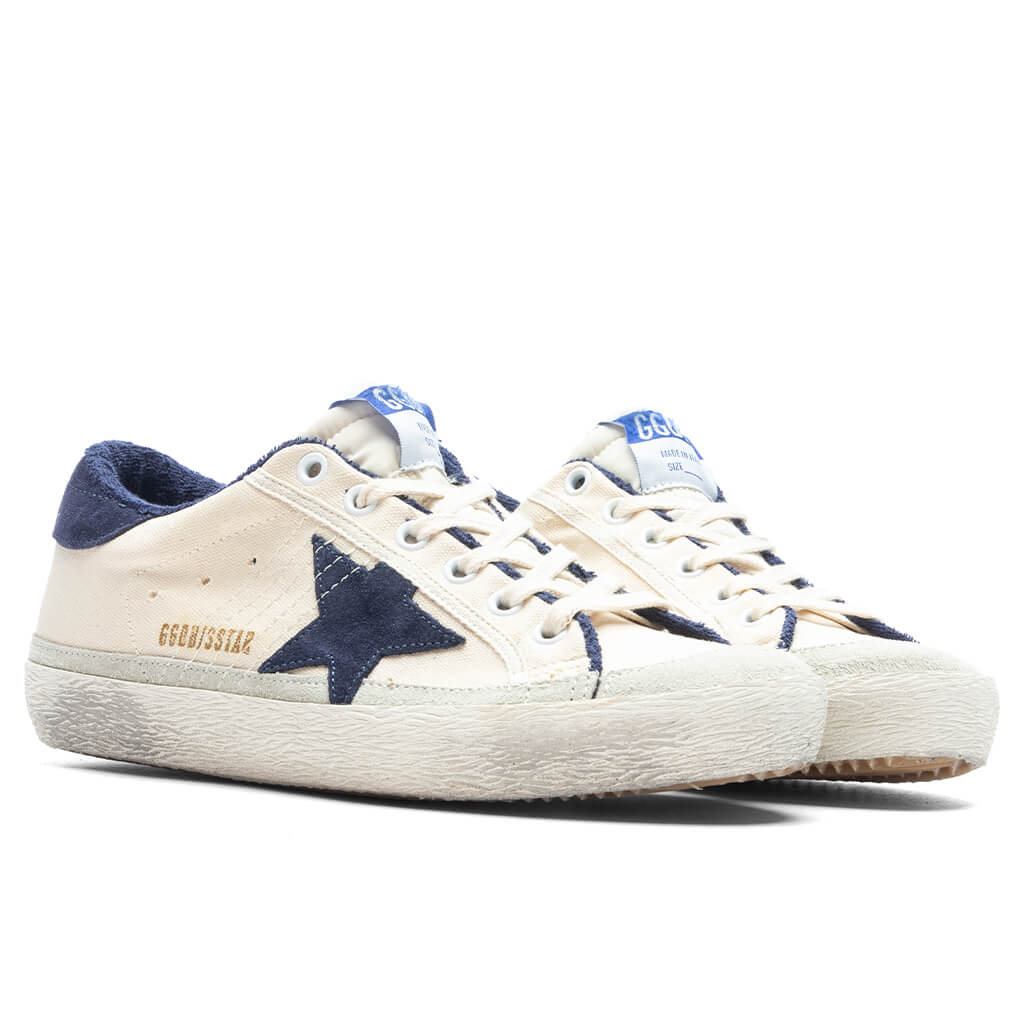 Womens Super Star Suede Star Cream Blue