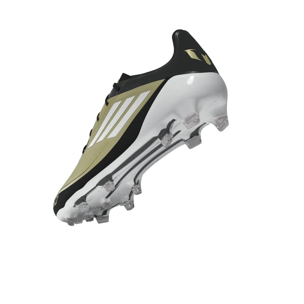 adidas F50 Elite FG Messi Firm Ground Soccer Cleats Gold White Black