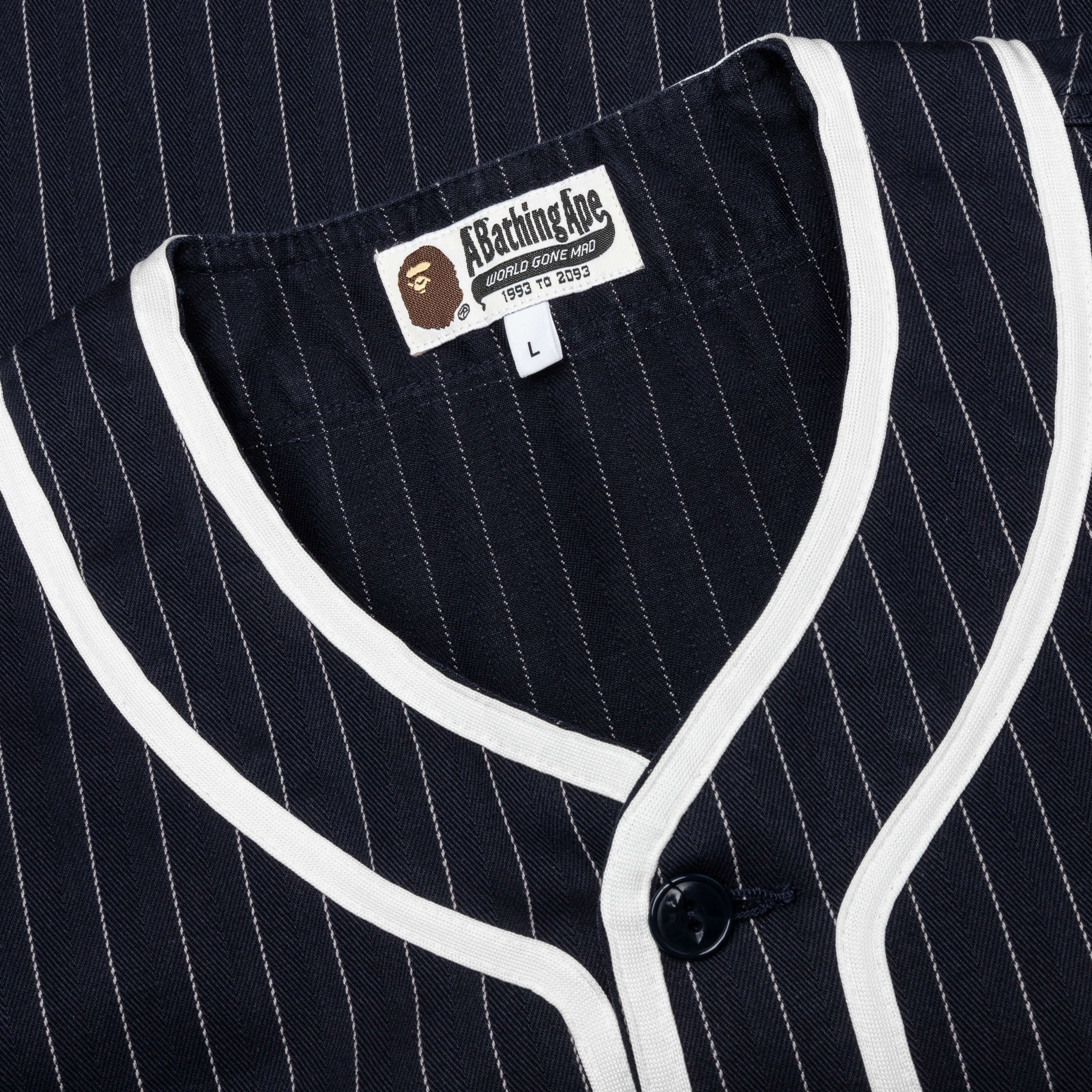 A Bathing Ape Baseball Shirt Navy