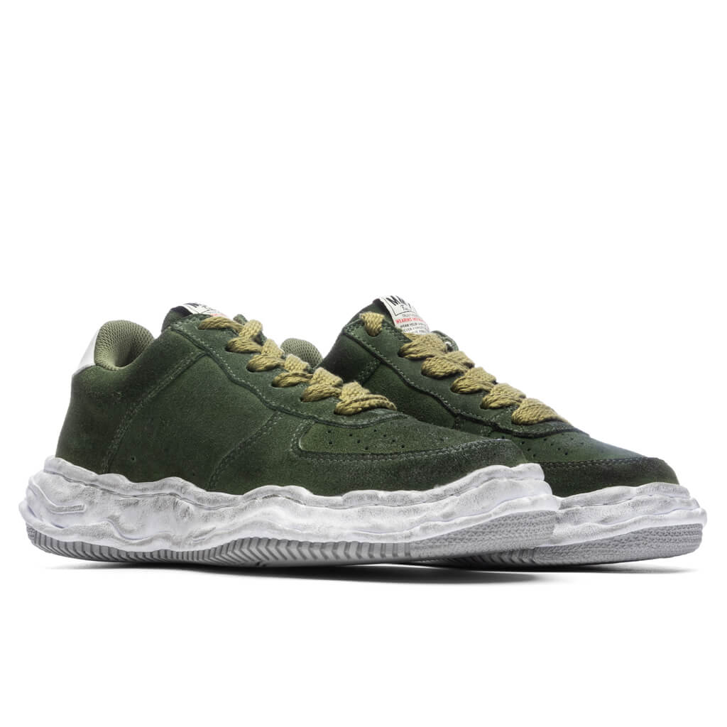 Wayne Brushed Suede Low Green