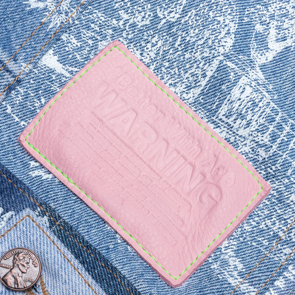 Teresa Reconstructed Trucker Jacket Indigo