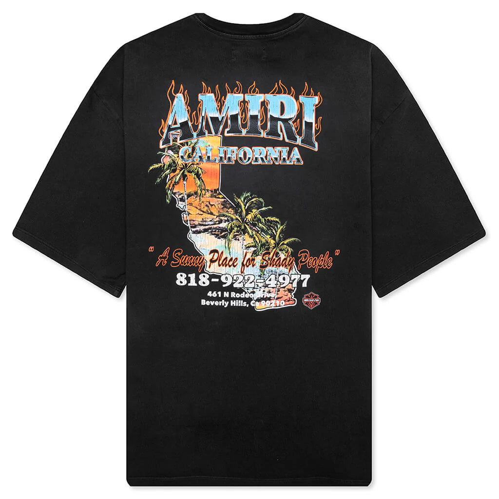Amiri Sunny Place Oversized Tee Black