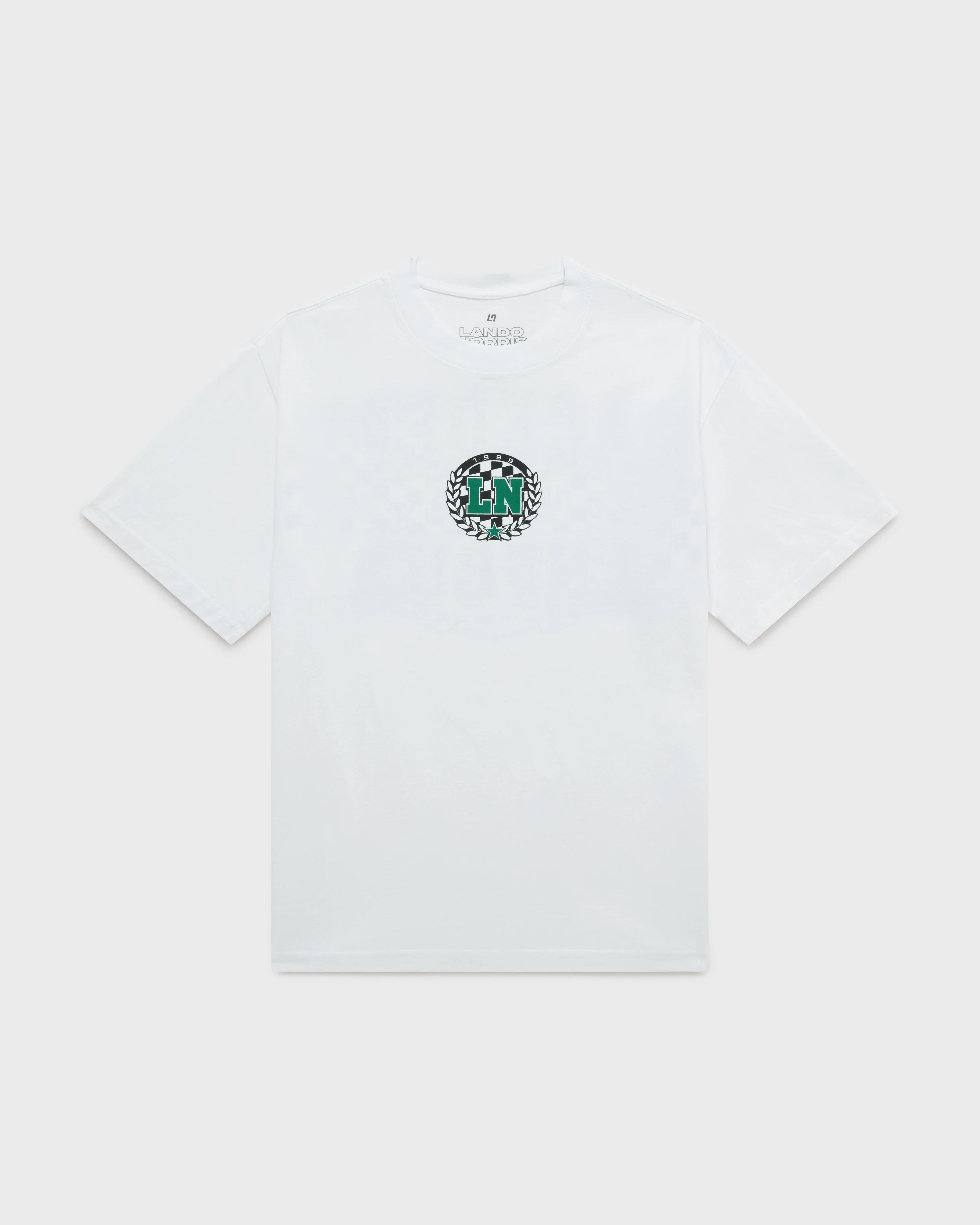 RACE DEPT FLAG TEE WHITE