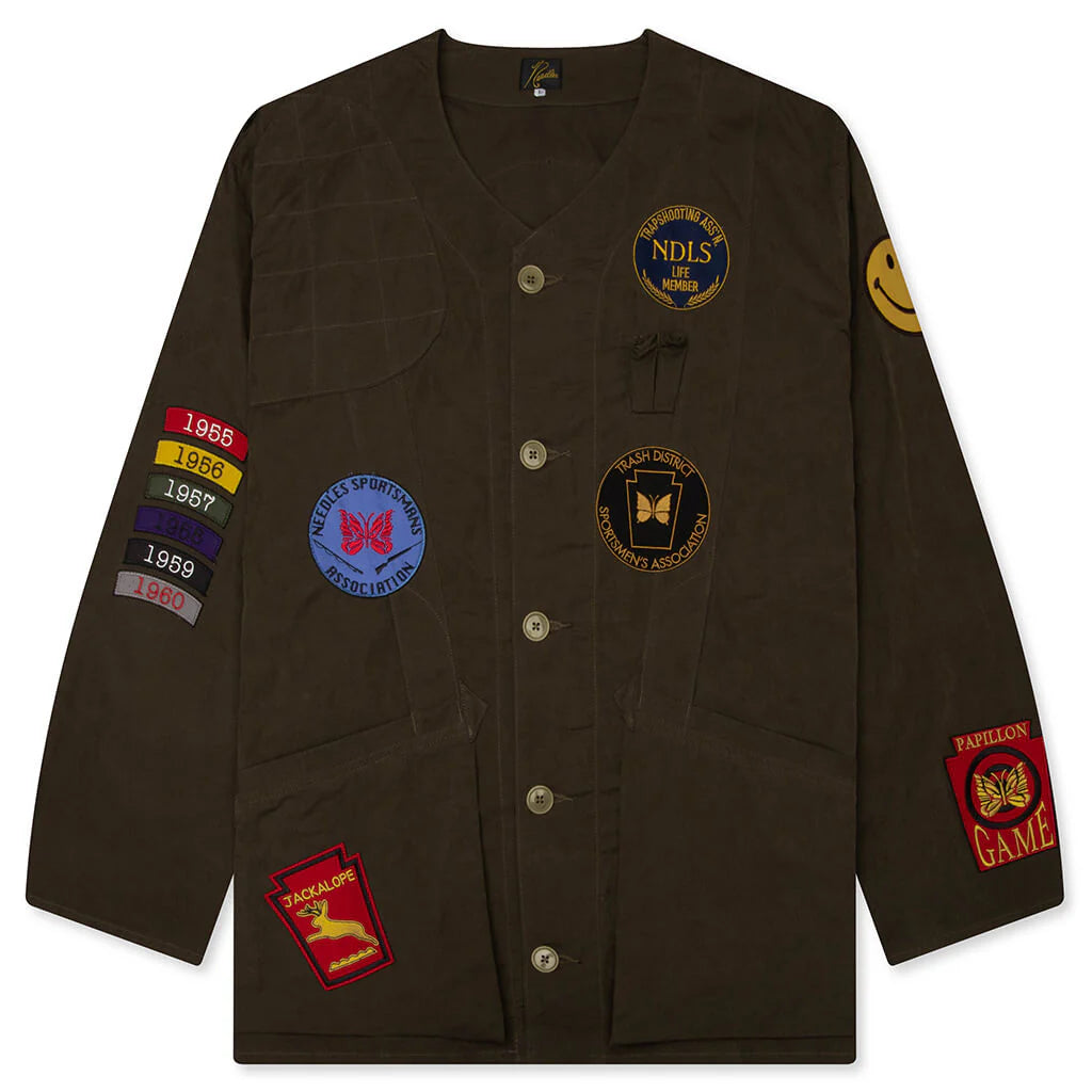 Waxed Cloth Shooting Jacket Brown