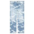 Patterned Bleach Baggy Jeans Light Wash