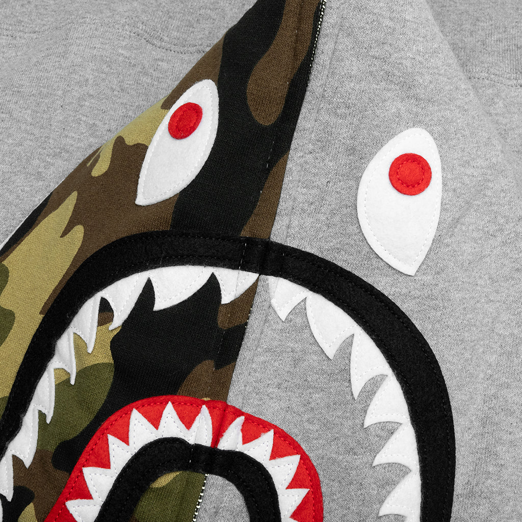 1st Shark Full Zip Hoodie Gray