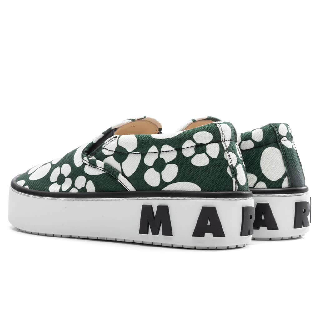 Marni x Carhartt WIP Slip On Sneakers Dark Green