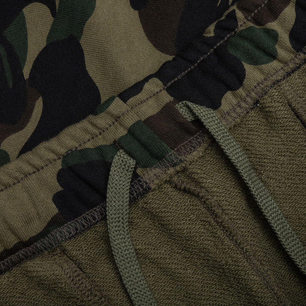 1ST Camo Shark Regular Fit Sweat Shorts Green