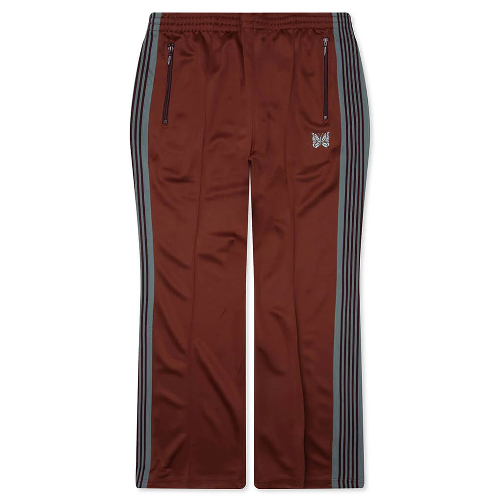 Poly Smooth Boot Cut Track Pant Rust