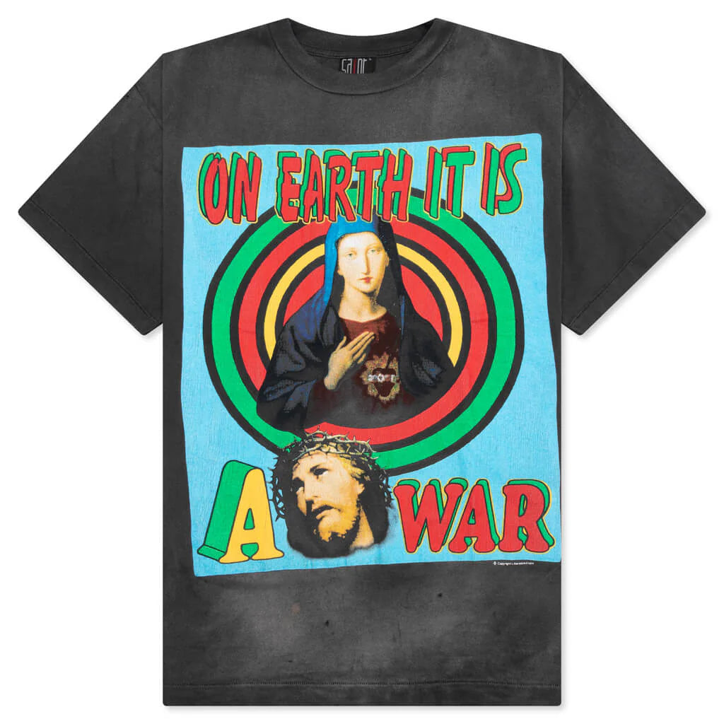 On Earth S S Tee Black