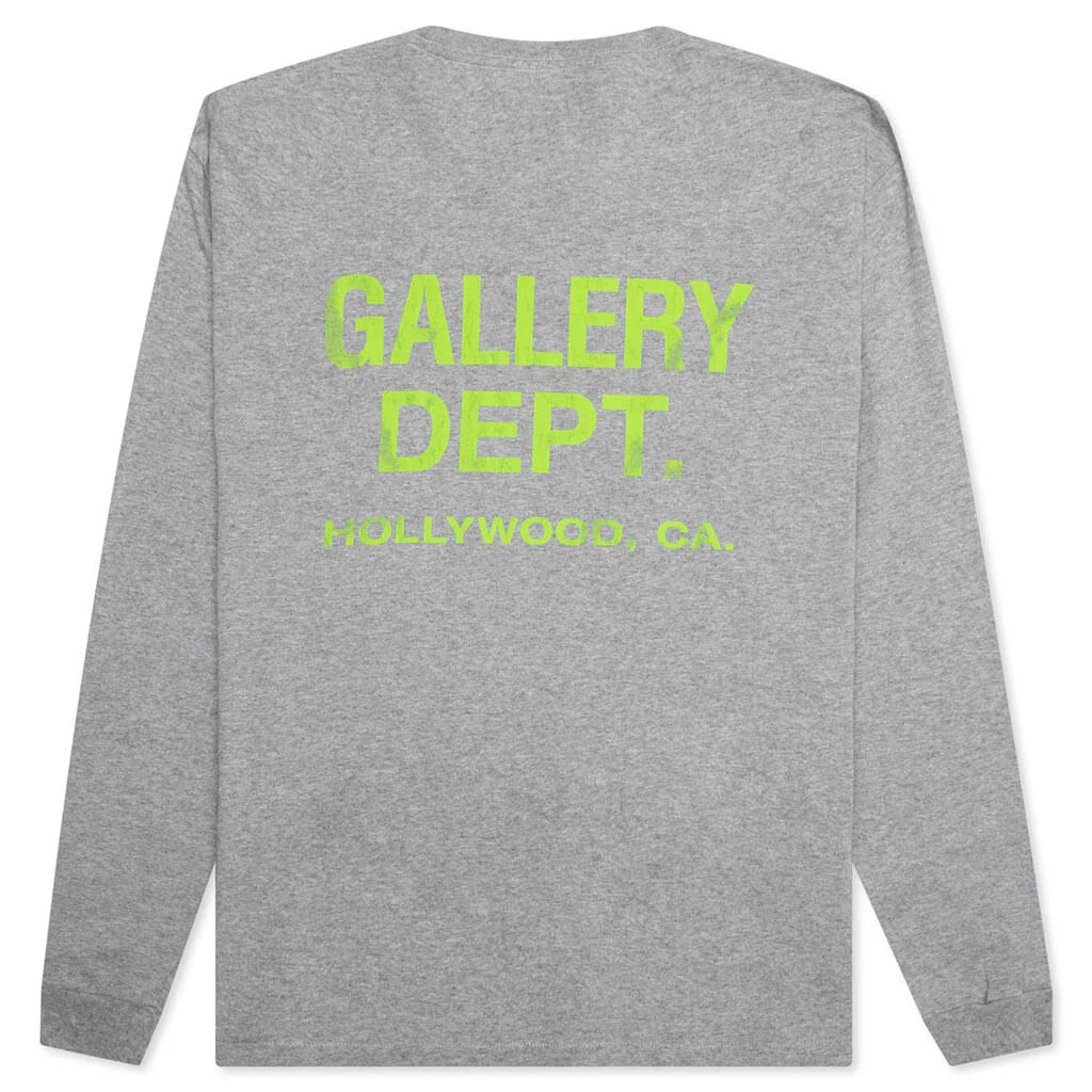 Souvenir L S Tee Heather Grey