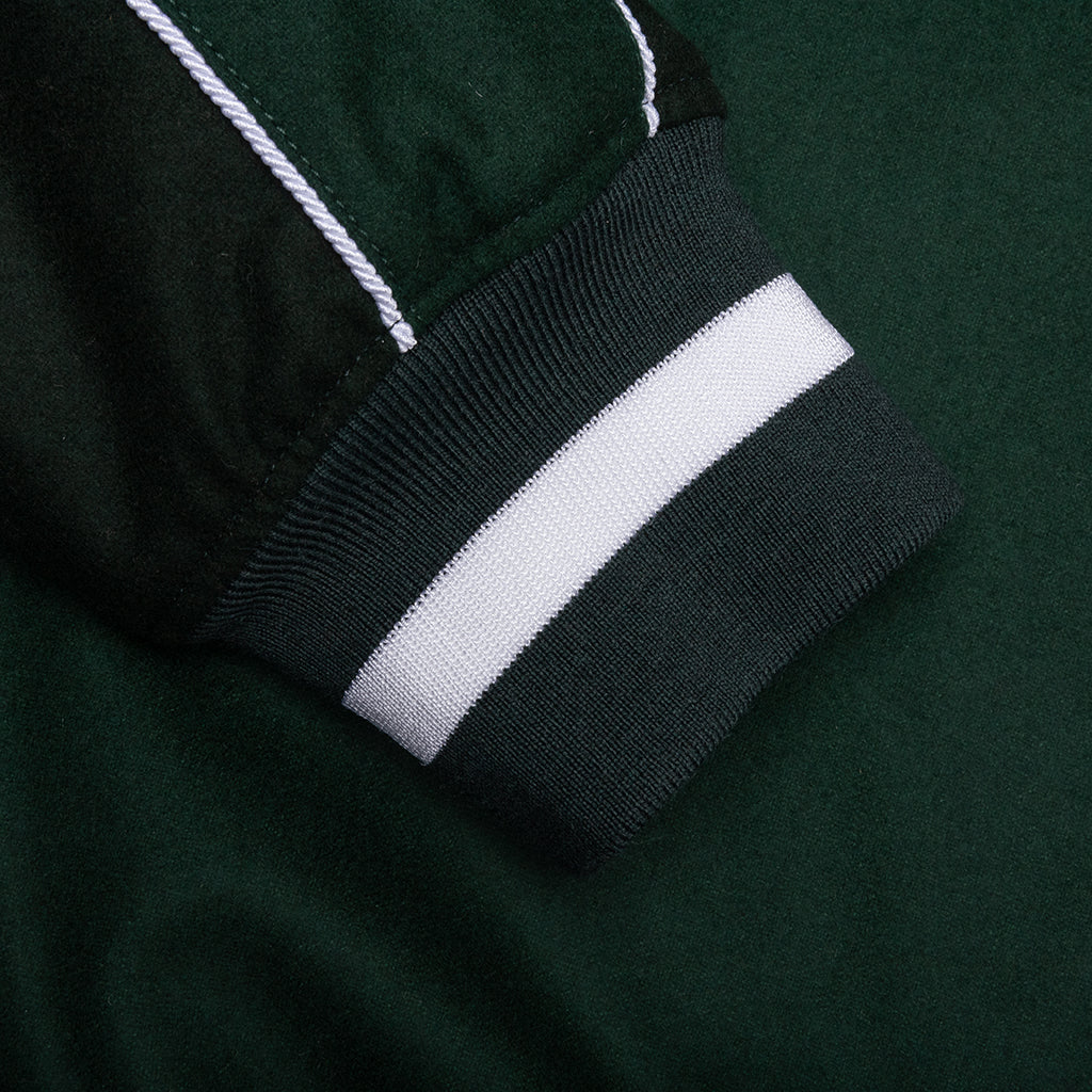 College Varsity Wool Jacket Dark Green