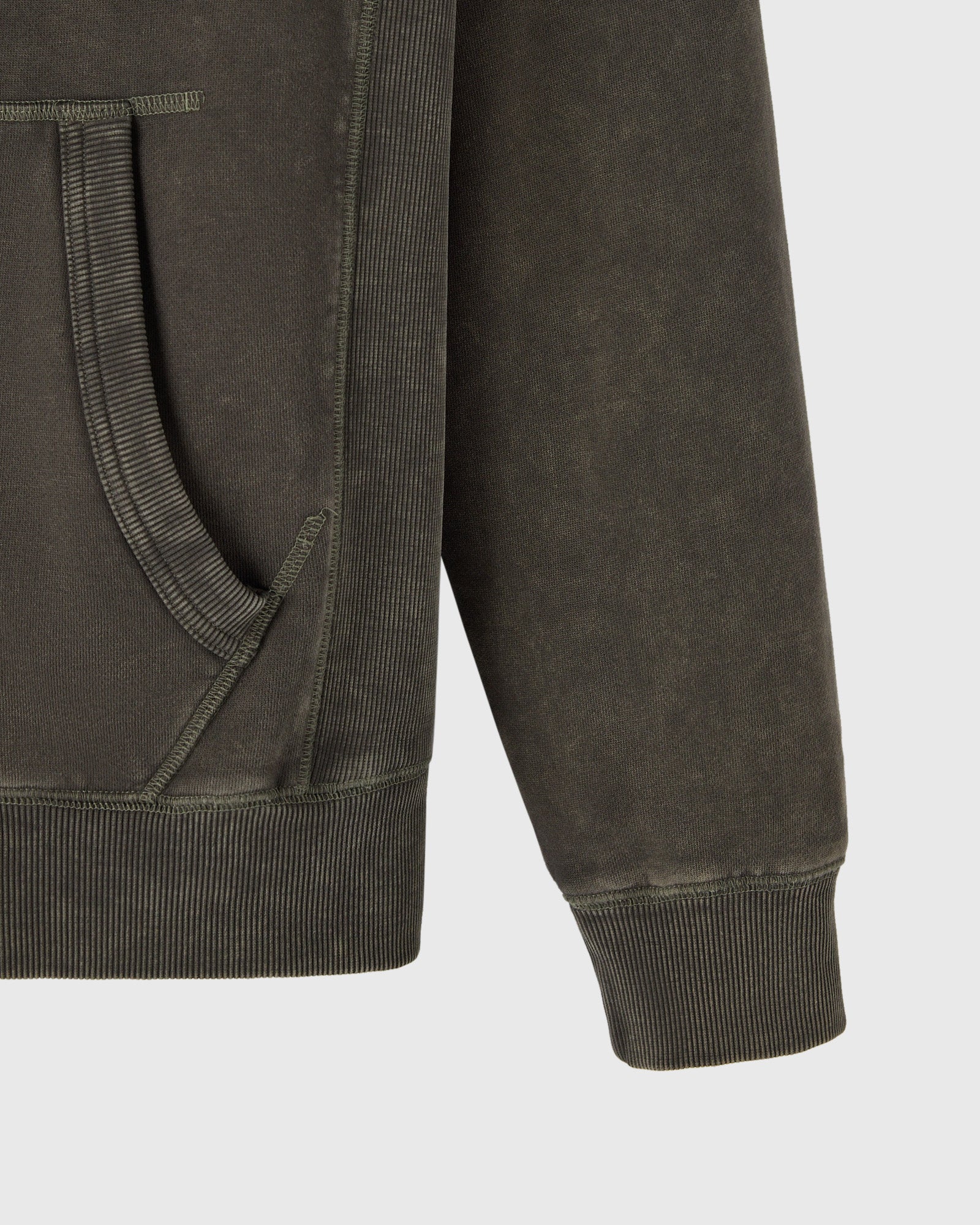 Muskoka Raglan Full Zip Hoodie Deep Olive