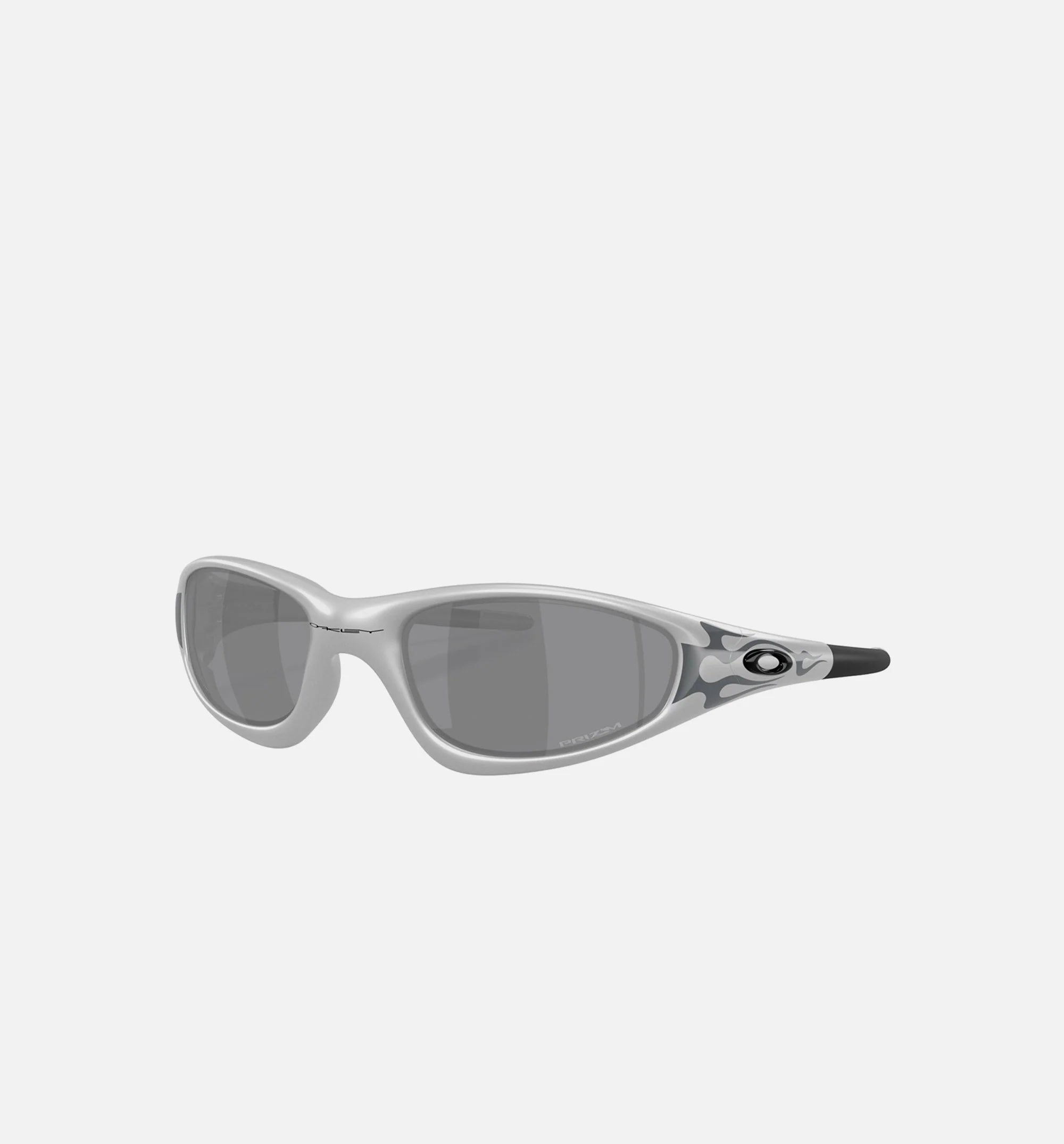 MUZM Straight Jacket 99 Mens Sunglasses Silver Flames Black