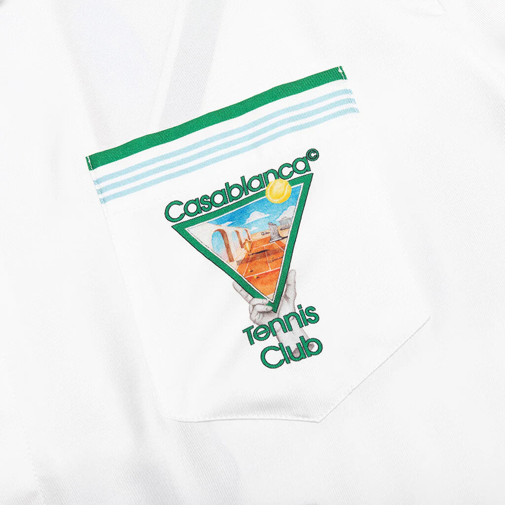 Tennis Icon S S Cuban Collar Shirt Metaphysical