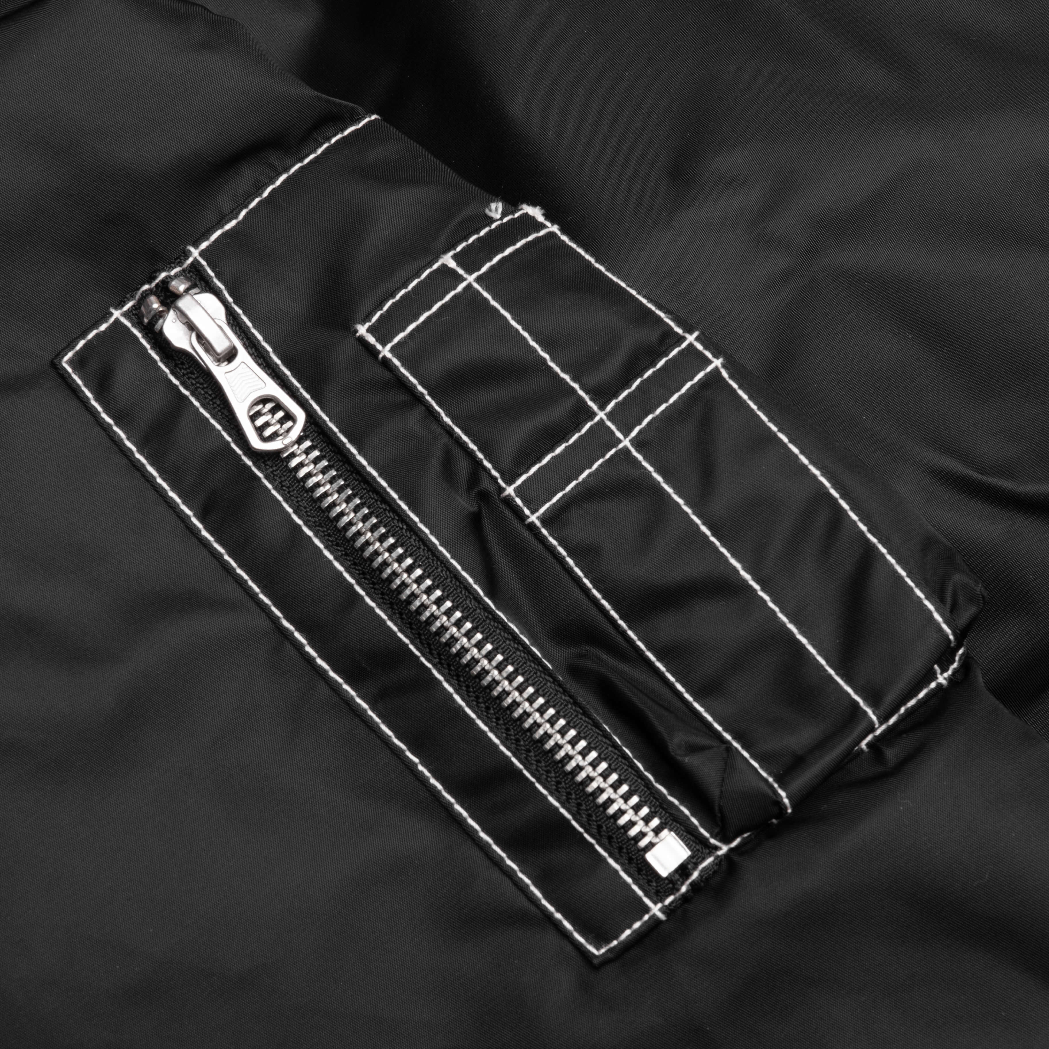 Built Bomber Jacket Black