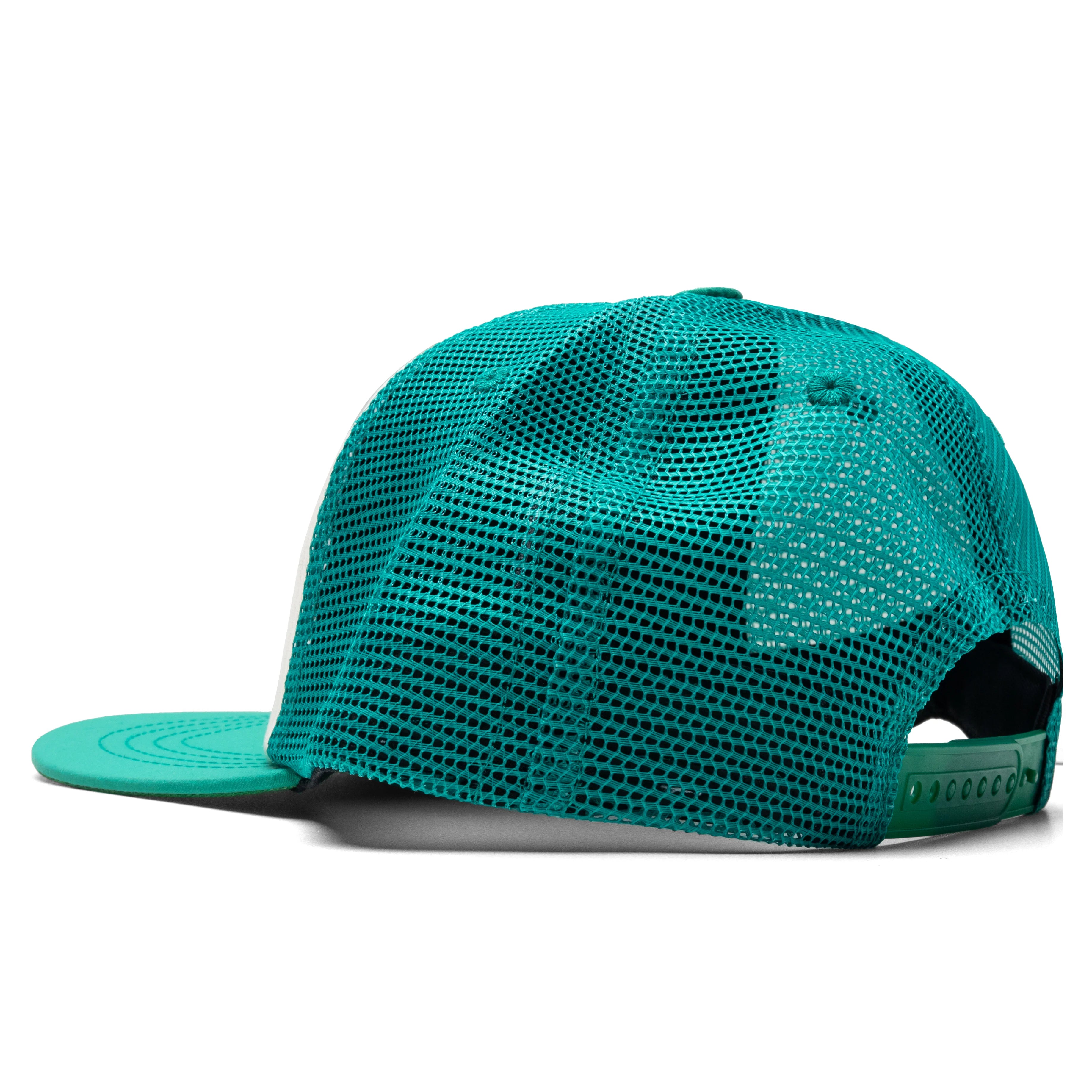 Sardines Trucker Hat Cream Teal