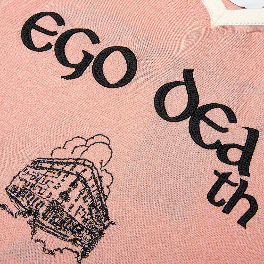 Ego Death Soccer Polo Jersey Pink