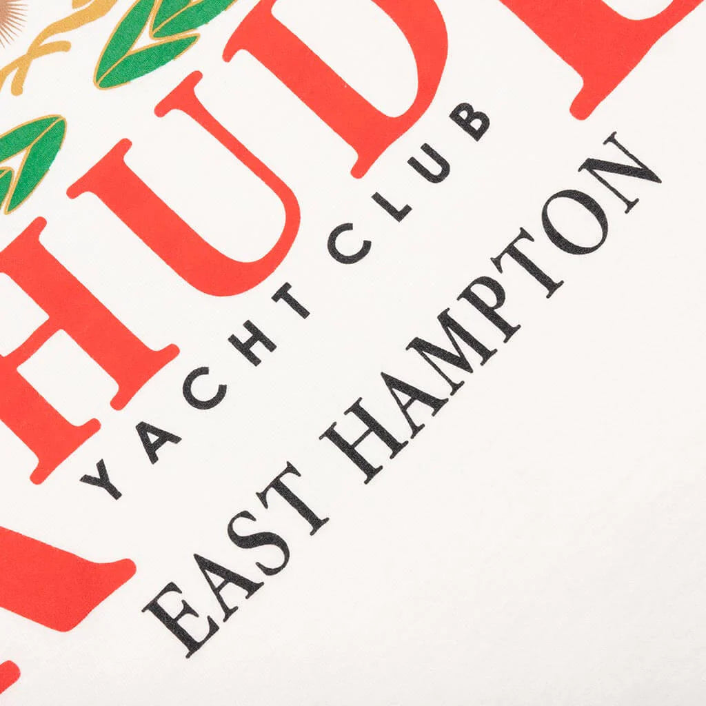 East Hampton Crest Tee Vintage White