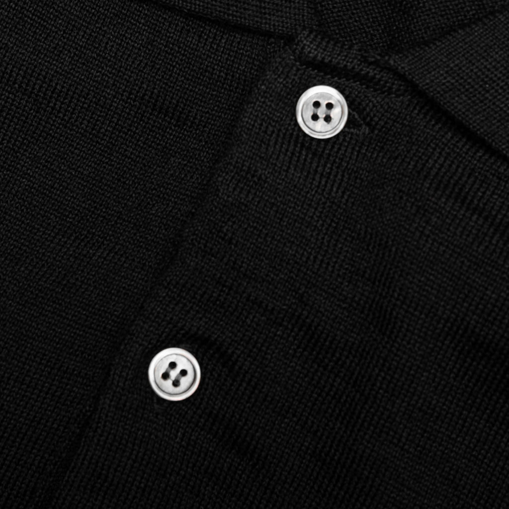Red Emblem S S Polo Neck Black