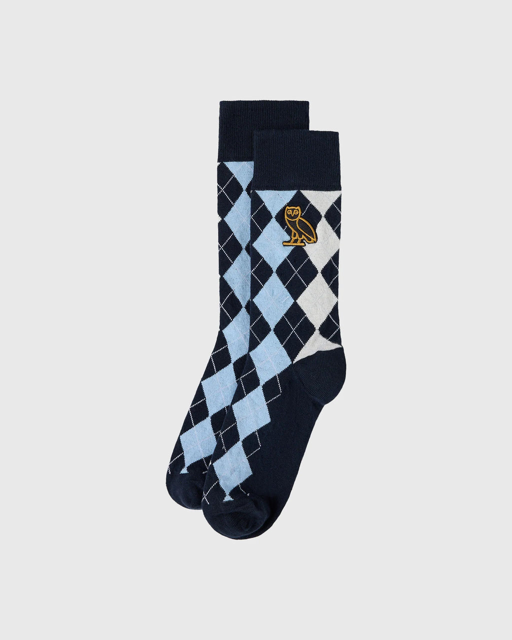 OVO Golf Argyle Sock Light Blue