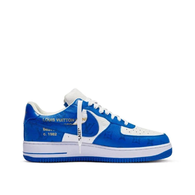 Louis Vuitton x Nike Air Force 1 Low By Virgil Abloh White Blue
