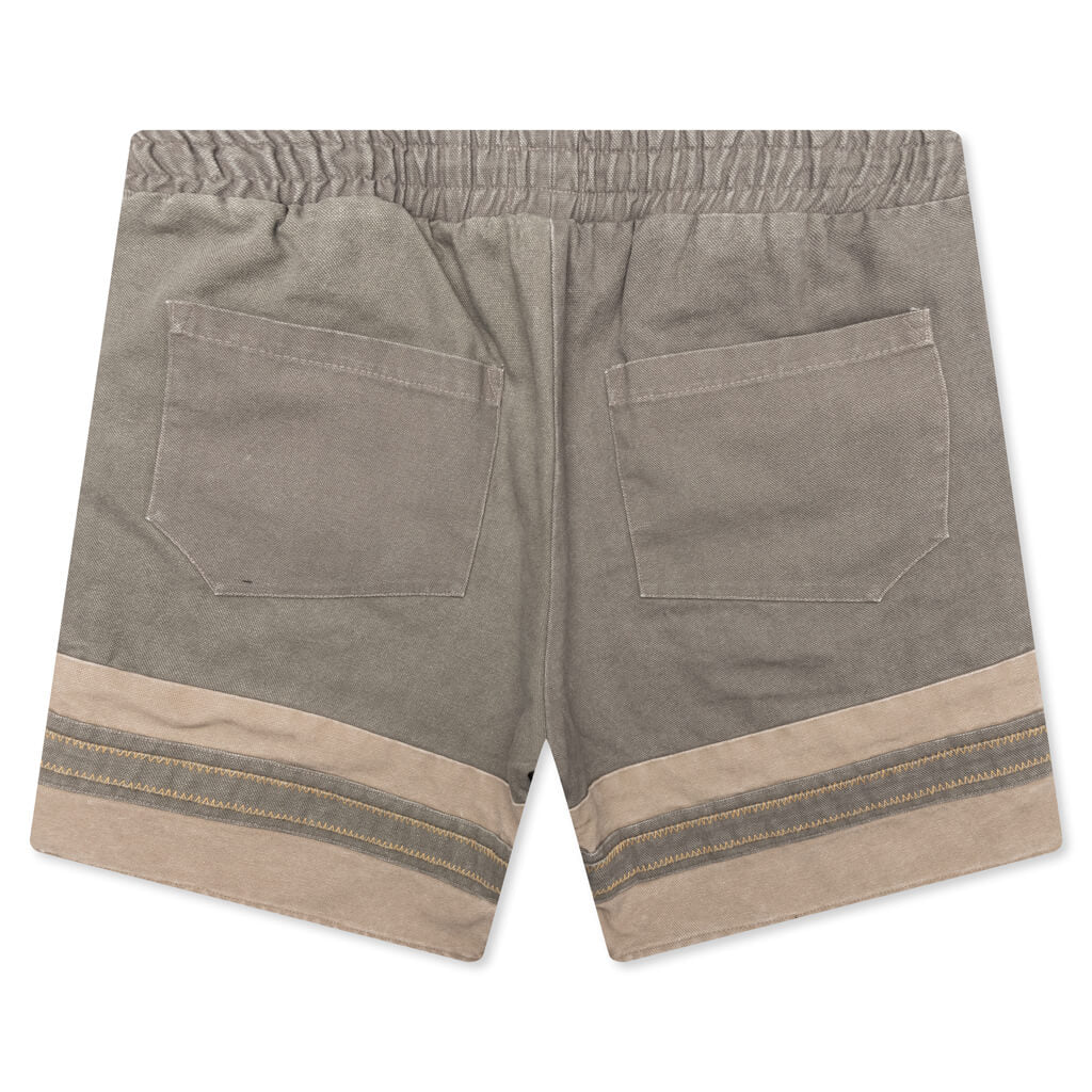 Rhude Emb Canvas Logo Short Olive Tan