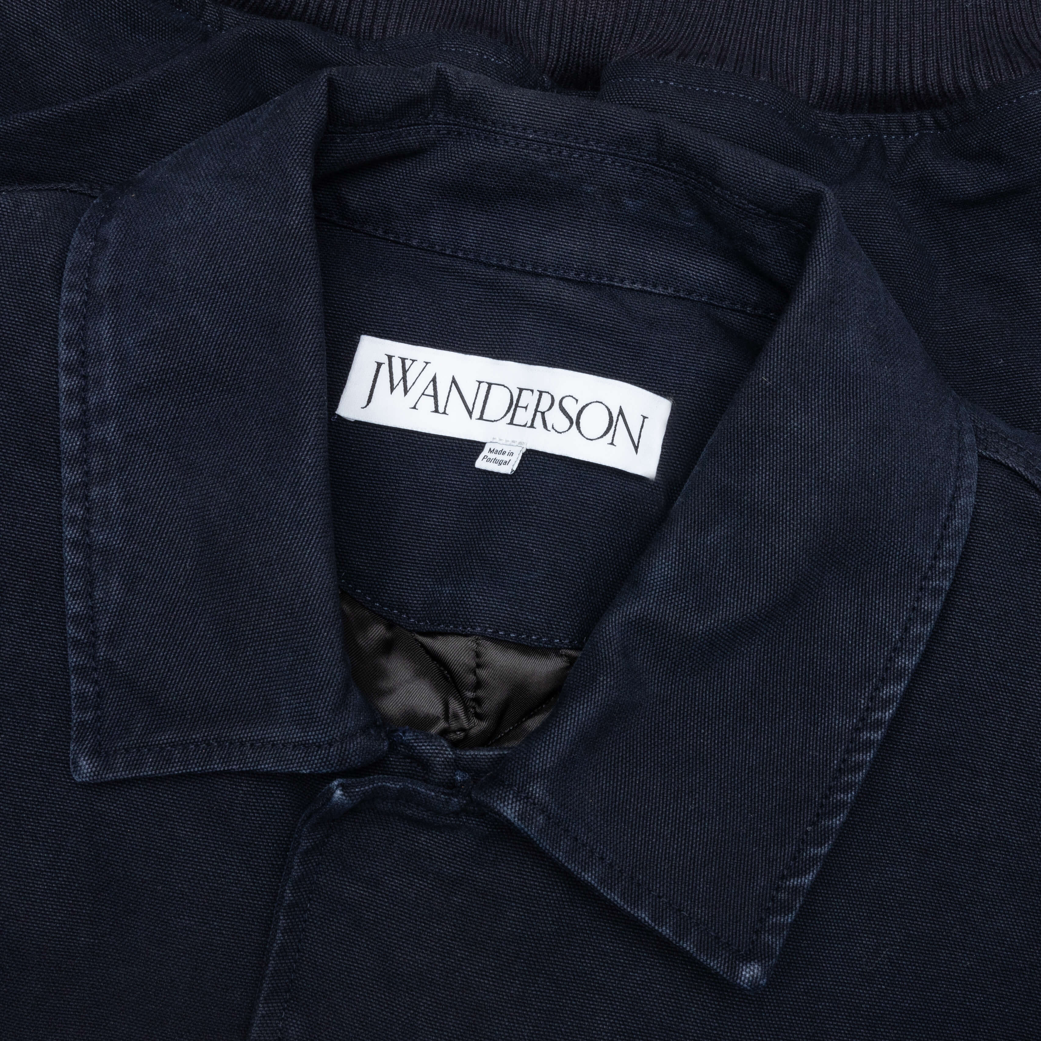 Cotton Canvas Blouson Navy