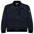 Skin Touch Nylon Bomber Jacket Navy Blue