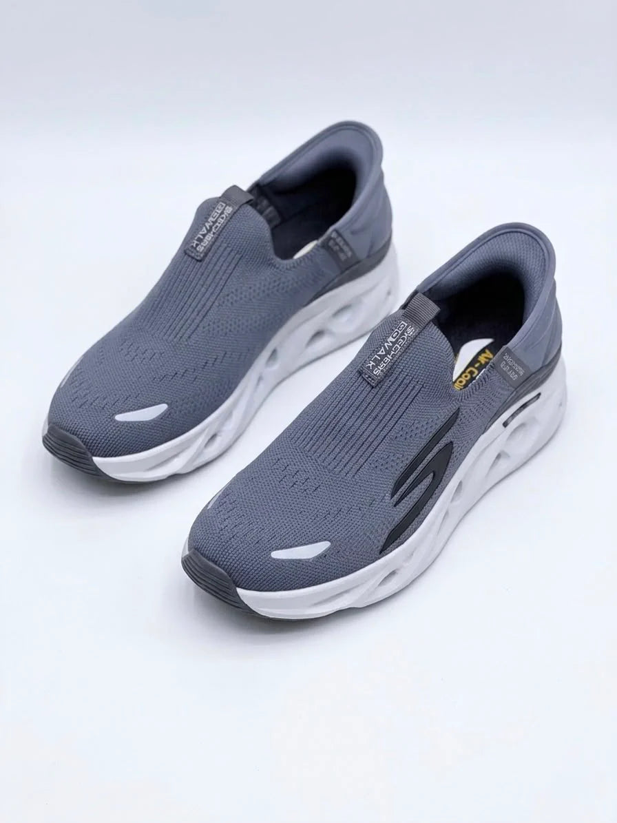 SKECHERS HANDS FREE SWIRL X TECH SLIP INN GRAY