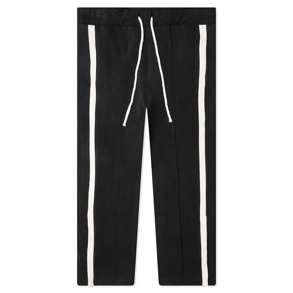 PE Heavy Cotton Track Pants Worn Black