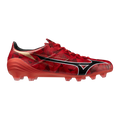 Mizuno Alpha II Japan FG Firm Ground Soccer Cleats Red Black