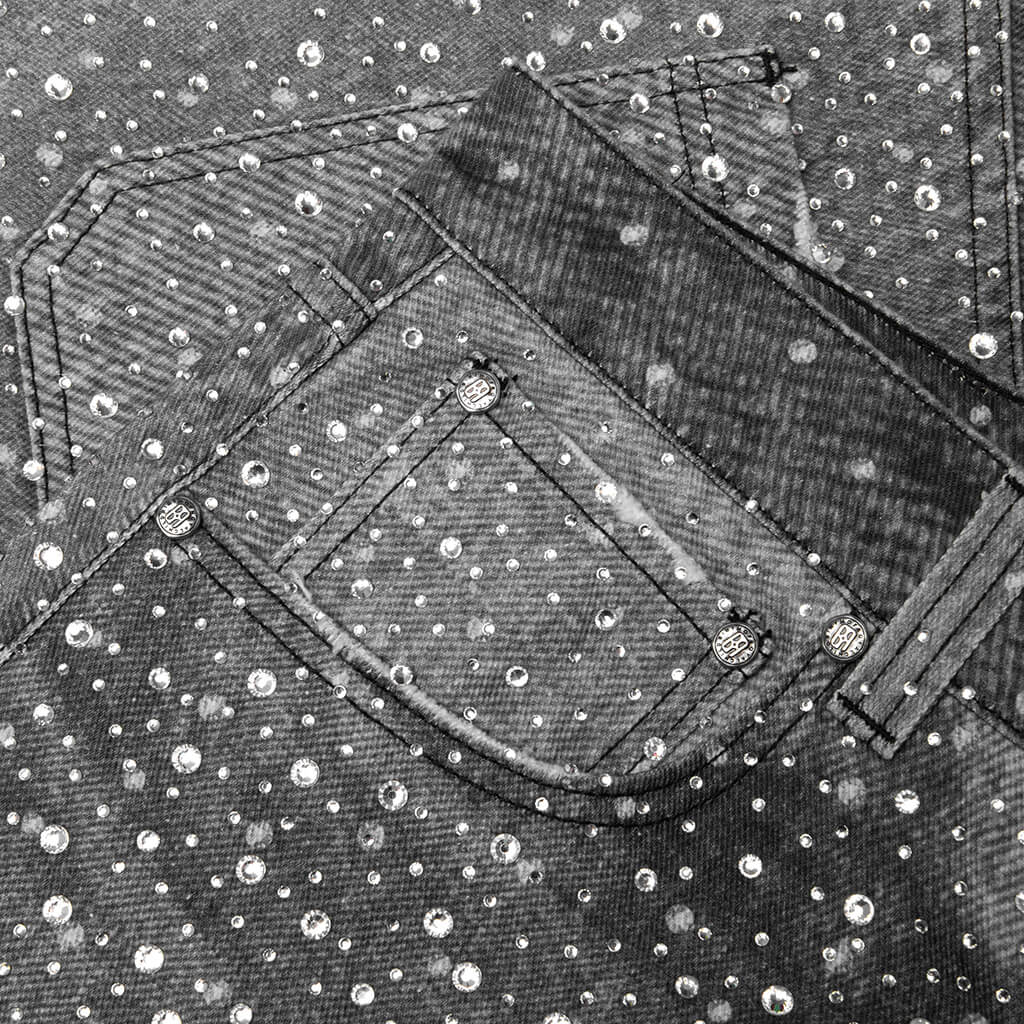 20K Swarovski Diamond Boro Jean Black