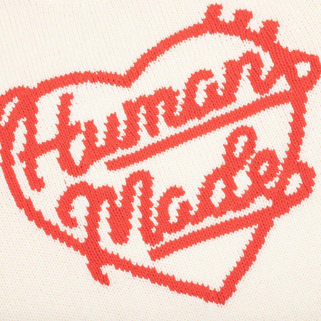 Low Gauge Knit Sweater White