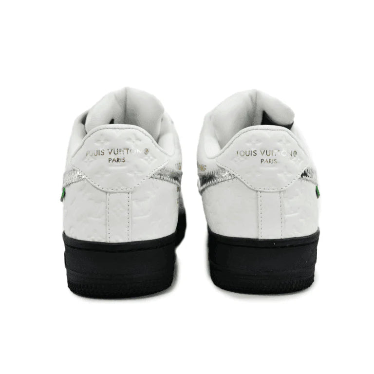 Louis Vuitton x Nike Air Force 1 Low White Black Silver