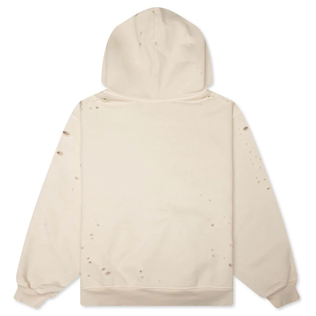 Motoslug Zip Hoodie Vintage White