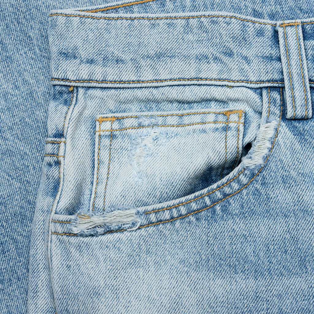 Tinted Wide Straight Jeans Light
