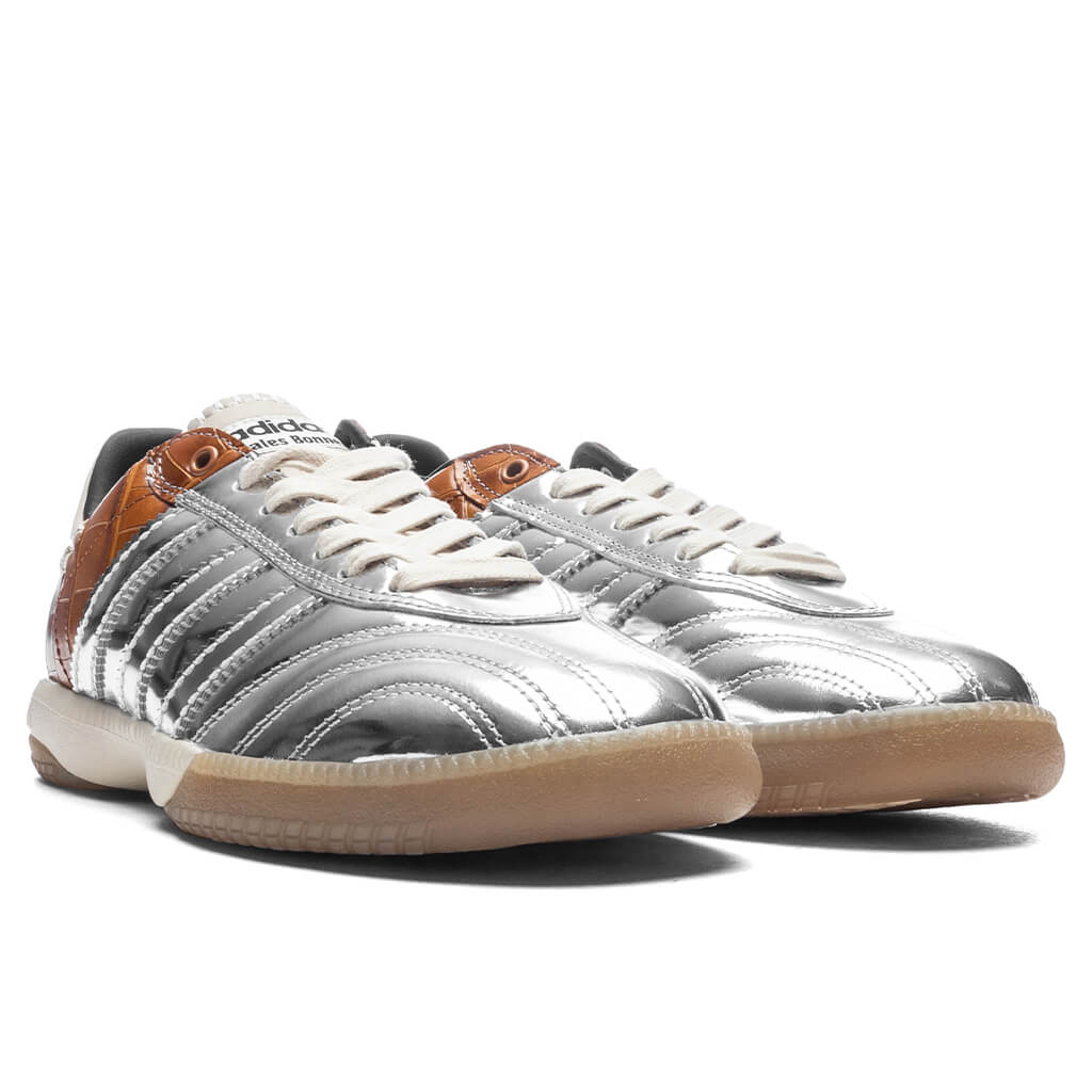 Adidas x Wales Bonner Samba Metallic Silver Metal Silver Metal Easy Yellow