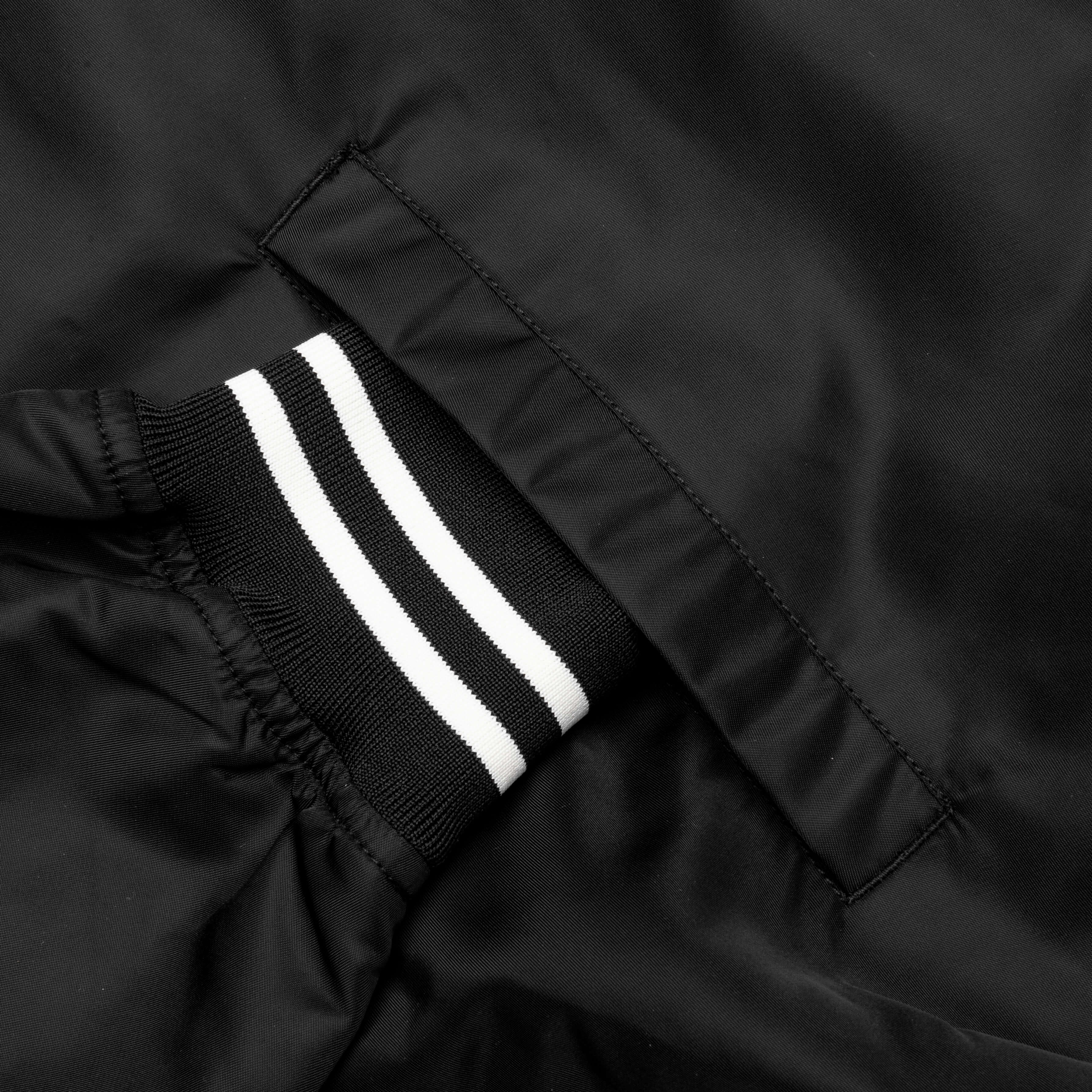 Nylon Stadium Jacket Black